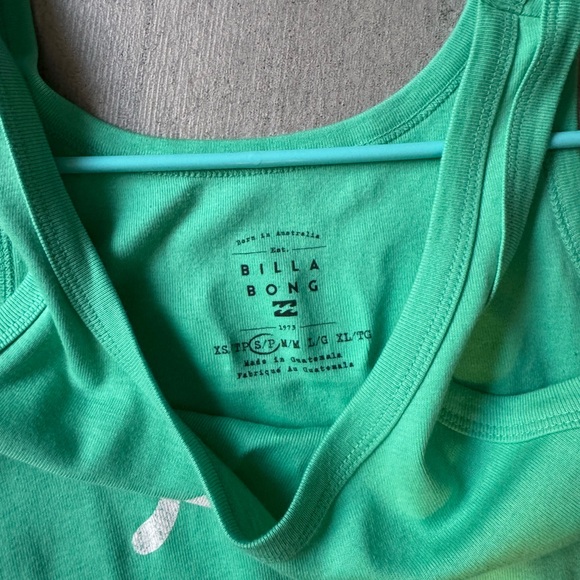 Billabong Teal Tank Top - Picture 3 of 3